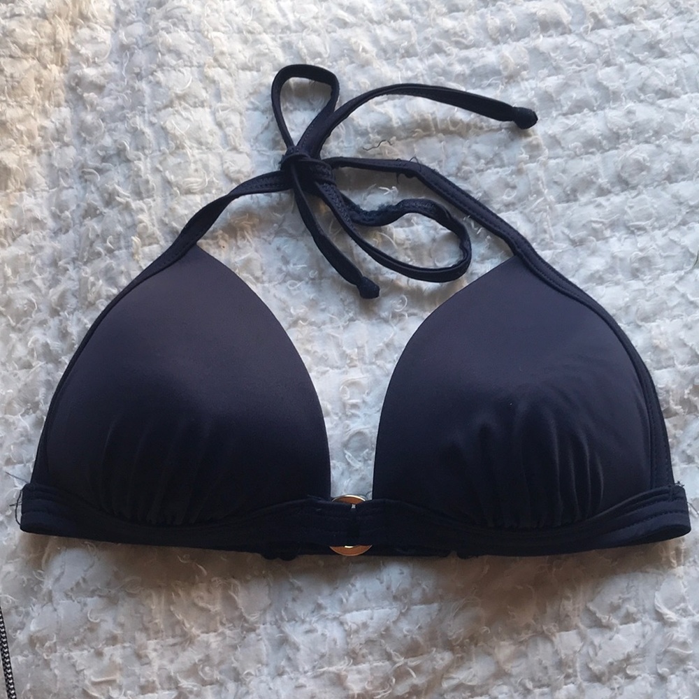 Navy blue PUSH UP bikini top